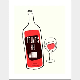 Red Whine (Dark on Light) Posters and Art